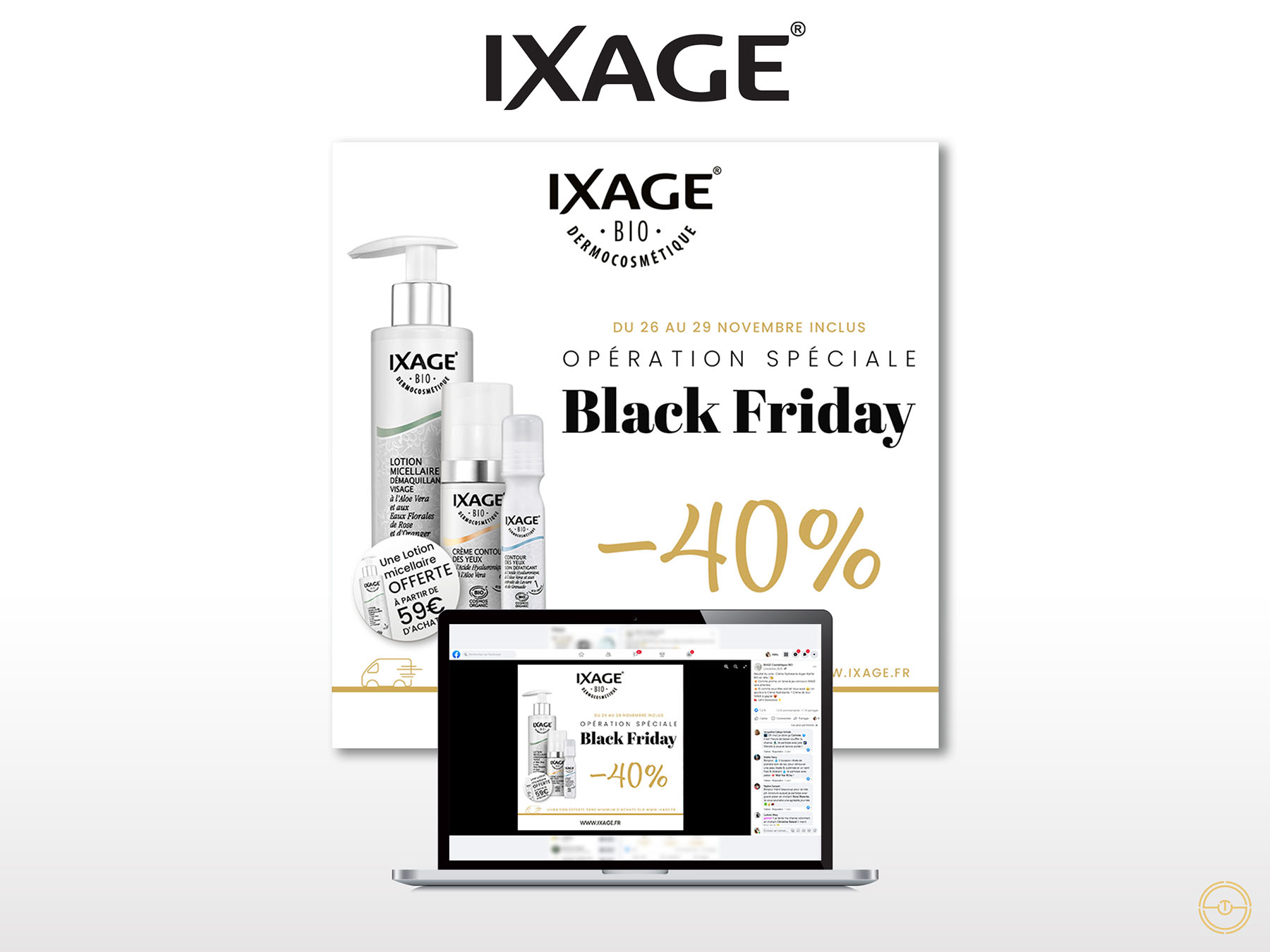 Flyer numérique à Caussade pour produits de beauté par Ixage