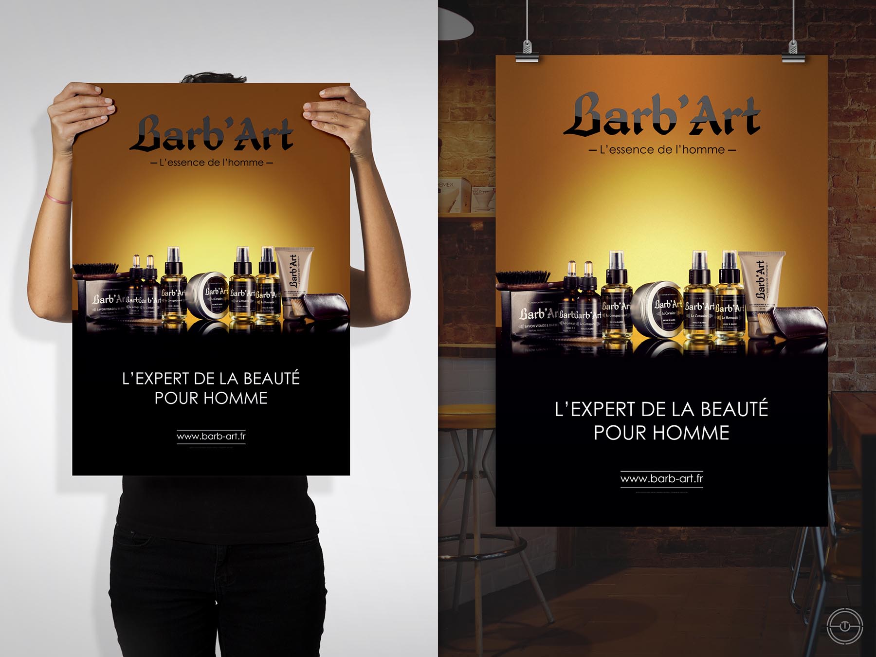 Réalisation de la publicité et de l'ambiance scénaristique de Barb'Art