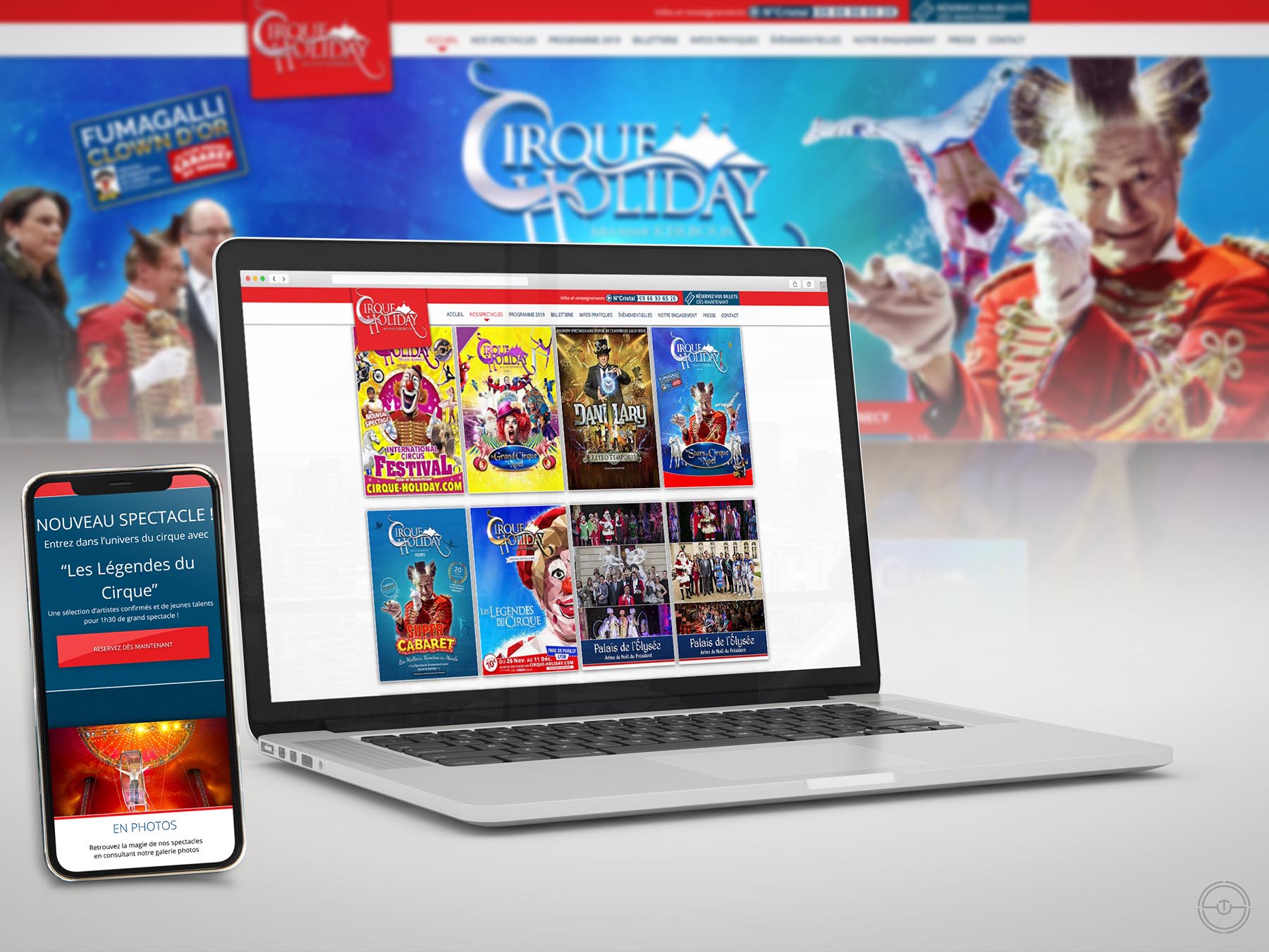 Création du site internet Drupal du cirque holiday