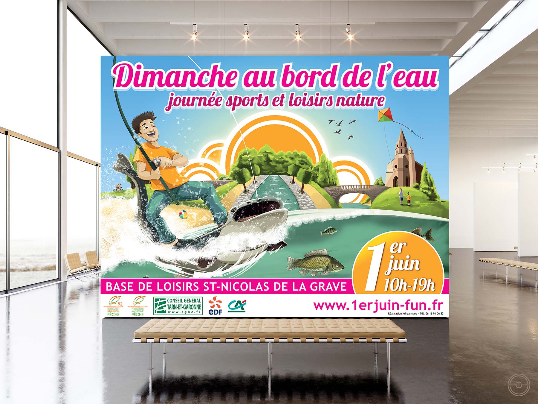  Réalisation d'une affiche publicitaire pour panneau sur Montauban