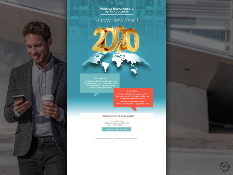 Emailing pour les voeux 2020
