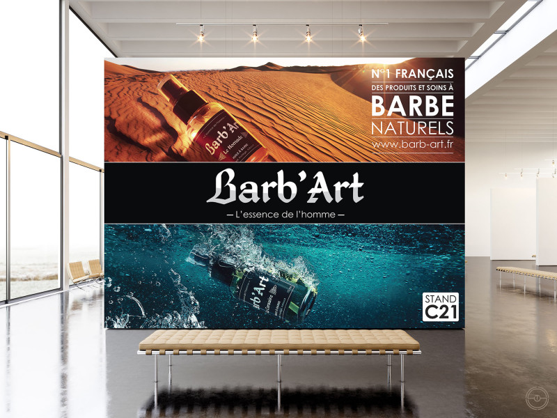Affiche publicitaire 4x3 de Barb'Art