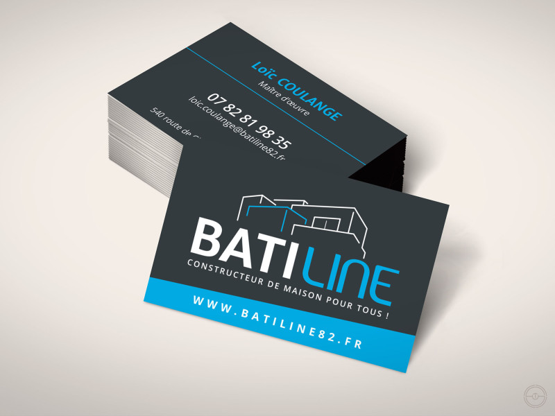 Création de carte de visite pour Batiline