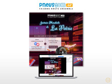 Création d'un visuel pour la journée de la poésie pour Pneusgom Guadeloupe